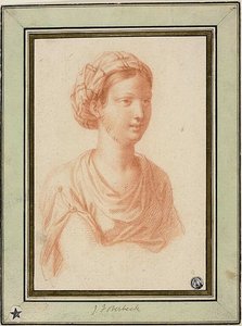 ターバンを巻いた女性の胸像 作： François Le Moyne