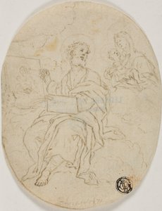 聖母子を描く聖ルカ 作： François Le Moyne