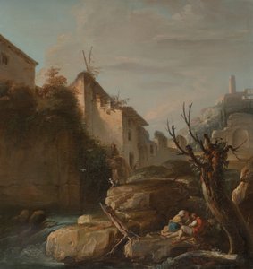 アペニンの風景、1730 年頃。 作： François Lemoyne