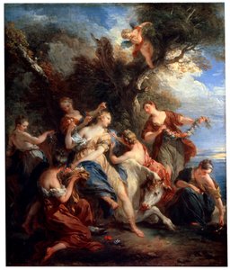 ヨーロッパのレイプ、c1725 作： François Lemoyne