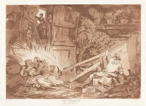 タンブル 作： François Philippe Charpentier after Jean Honoré Fragonard, published by Pierre François Basan