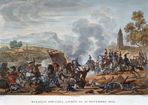 「オッカーナの戦い、1809 年 11 月 19 日」 作： François Pigeot