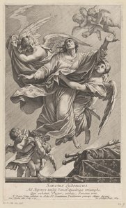 二人の天使によって天国に運ばれたセントルイス9世 Sanctus Ludovicus (オブジェクトのタイトル)