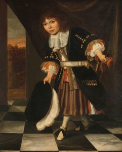 アドミラル・ヴァン・ネスの若い息子（提督の息子）と呼ばれる少年の肖像 作： François Verwilt
