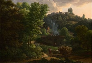 イタリアの風景 作： フランソワ・ザビエル・ファーブル