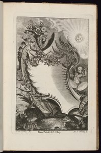 宝庫と太陽のカートリッジ、不規則なカートリッジの本 作： François de Cuvilliés the Elder