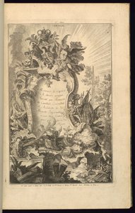 カルトゥーシュのデザイン 作： François de Cuvilliés the Elder