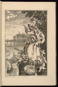 アンカー付き噴水のデザイン 作： François de Cuvilliés the Elder