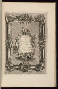 フレームとカルトゥーシュのデザイン 作： François de Cuvilliés the Elder