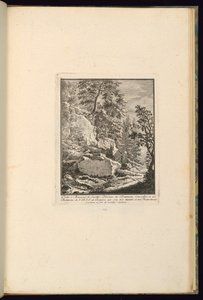 岩のある風景のデザイン 作： François de Cuvilliés the younger
