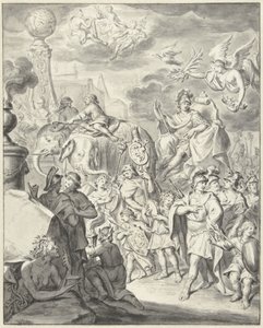 君主または将軍の寓話的な凱旋行列 作： François van Bleyswijck