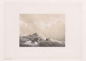 遭難した船を砂丘で見守る人々 作： Frans Arnold Breuhaus de Groot