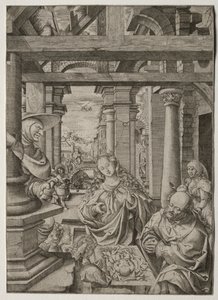 羊飼いの礼拝 作： Frans Crabbe van Esplegem