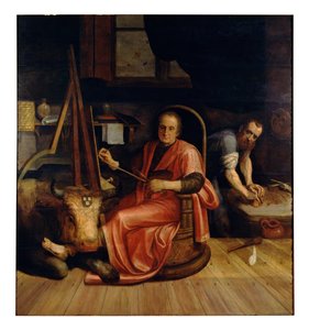 São Lucas pintando a Madona (óleo sobre tela)