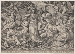 囚人とトロフィーに囲まれた勝利 作： Frans Floris the Elder