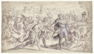 ヨシュアは使者をアイに送る ヨシュアの歴史（シリーズタイトル） 作： Frans Francken (I)