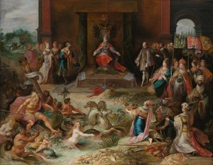ブリュッセルの皇帝カール 5 世の退位に関する寓話 皇帝カール 5 世の退位の寓話 作： Frans Francken (II)