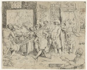 放蕩息子は相続財産を浪費する 作： Frans Francken (III)