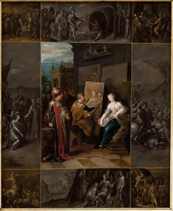 アペレス絵画カンパスペ 作： Frans Francken d.Y.