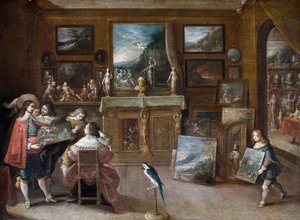 アートディーラーへの訪問 作： Frans Francken the Younger