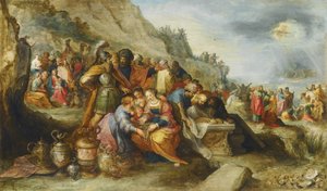 イスラエル人、紅海を渡った後、家父長ジョセフの墓で、1630年 作： Frans Francken the Younger