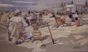 A Day by the Sea（油彩・キャンバス） 作： Frans Gaillard