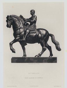 イタリア・ルネッサンス期のコンドッティエロ・ガッテンマラータのブロンズ製騎馬像（ドナテッロ作 作： Frans Gaillard