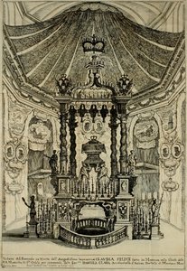 オーストリアのクラウディア・フェリシタスの葬儀のデザイン 作： Frans Geffels