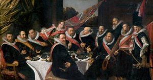 セントジョージミリシアカンパニーの役員の宴会、1616 作： Frans Hals