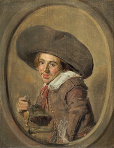 大きな帽子をかぶった若い男、16261629。 作： Frans Hals