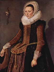 オランダ：女性の肖像 立つ女性の肖像 作： フランス・ハルス