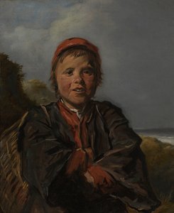 フィッシャーボーイ（キャンバスに油彩） 作： Frans Hals