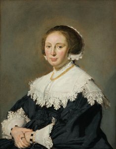 ドイツ語：Bildnis einer Frau ある女性の肖像 作： フランス・ハルス