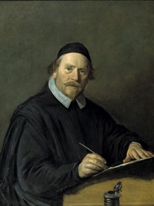 ニコラース・ステニウス（またはニコラース・ファン・デル・スティーン）、1650年アーカーズルートのカトリック牧師 作： フランス・ハルス