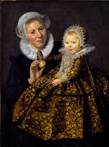 "Portrait de Catharina Hooft (1618-1681) enfant et sa nourrice" (Catharina Hooft with her nourrice) Enfant de la noblesse du siecle d