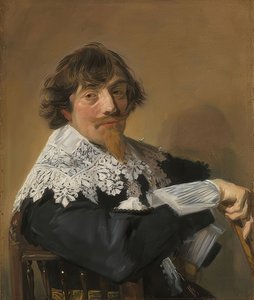 男の肖像。 1635年頃 作： Frans Hals