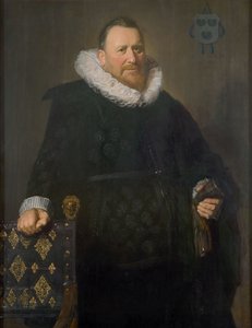 ニコラエス・ウーテルス・ファン・デル・メール（1574-1637）の肖像 作： フランス・ハルス