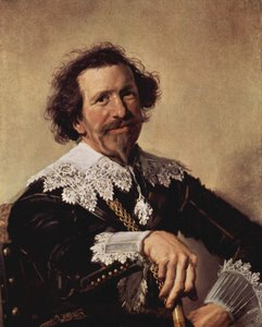 ピーテル・ファン・デン・ブロッケ（1585-1640）の肖像 作： フランス・ハルス