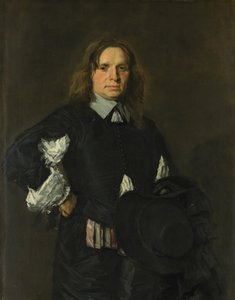 男の肖像、1610年頃（キャンバスに油彩） 作： Frans Hals