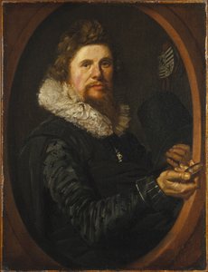 男の肖像、c.1614-15 作： Frans Hals