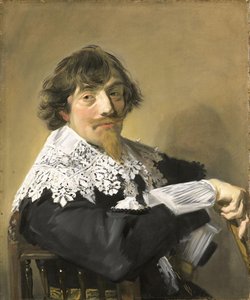 男の肖像





















 おそらくニコラエス・ハッセラー（1593-1635）。醸造家、アムステルダムの軍事組織のキャプテン・マホール 作： フランス・ハルス