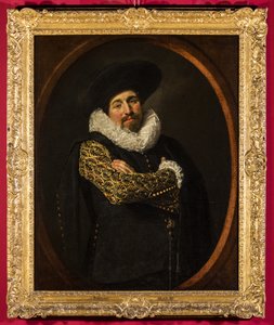 男性の肖像、おそらくアイザック・エイブラハムズ。マッサ 1622年頃 （油彩・キャンバス・木製パネル 作： Frans Hals