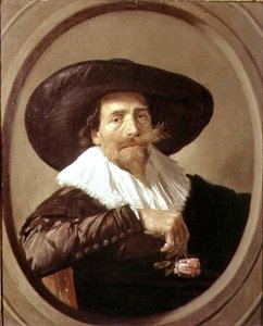 男性の肖像（Pieter Tjarkの可能性あり 作： Frans Hals