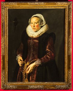 女性の肖像」1611年頃（木板に油彩 作： Frans Hals