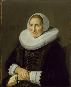 高齢女性の肖像画、1650