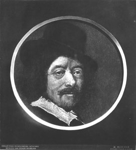 セルフポートレート（bw写真） 作： Frans Hals