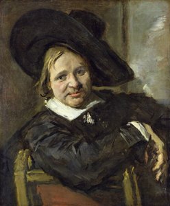 スラウチハットを持つ男、1660年以降 作： Frans Hals