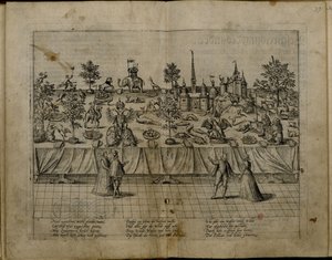 1585年、ユーリッヒクリーブスバーグのジョンウィリアムとバーデンのジャコベアの結婚式