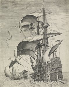 ガレー船が護衛する軍艦 帆船（シリーズタイトル） 作： Frans Huys