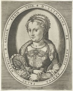 カトリーヌ・ド・メディシスの肖像 国王、王妃、王子、王女の肖像 (シリーズ名) 作： Frans Huys
